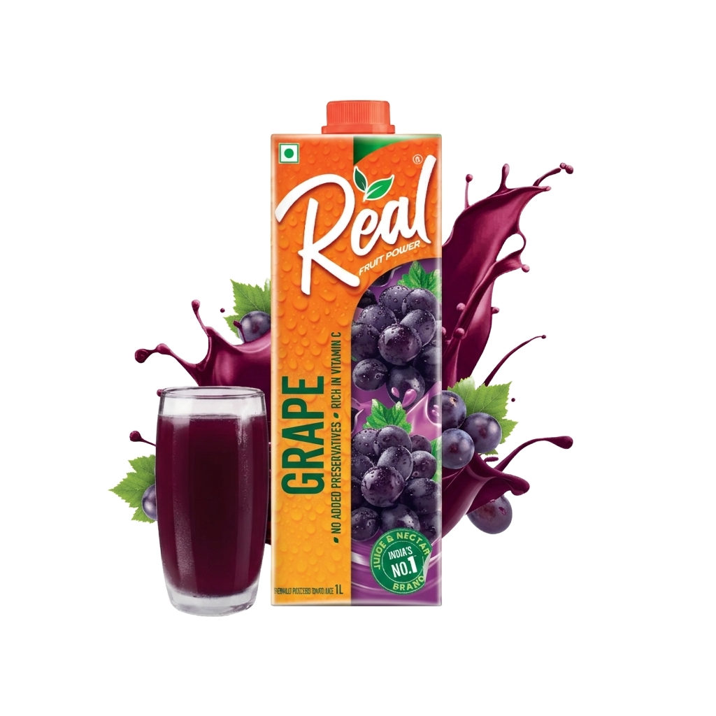 Real Fruit Power Grape Juice - 1l