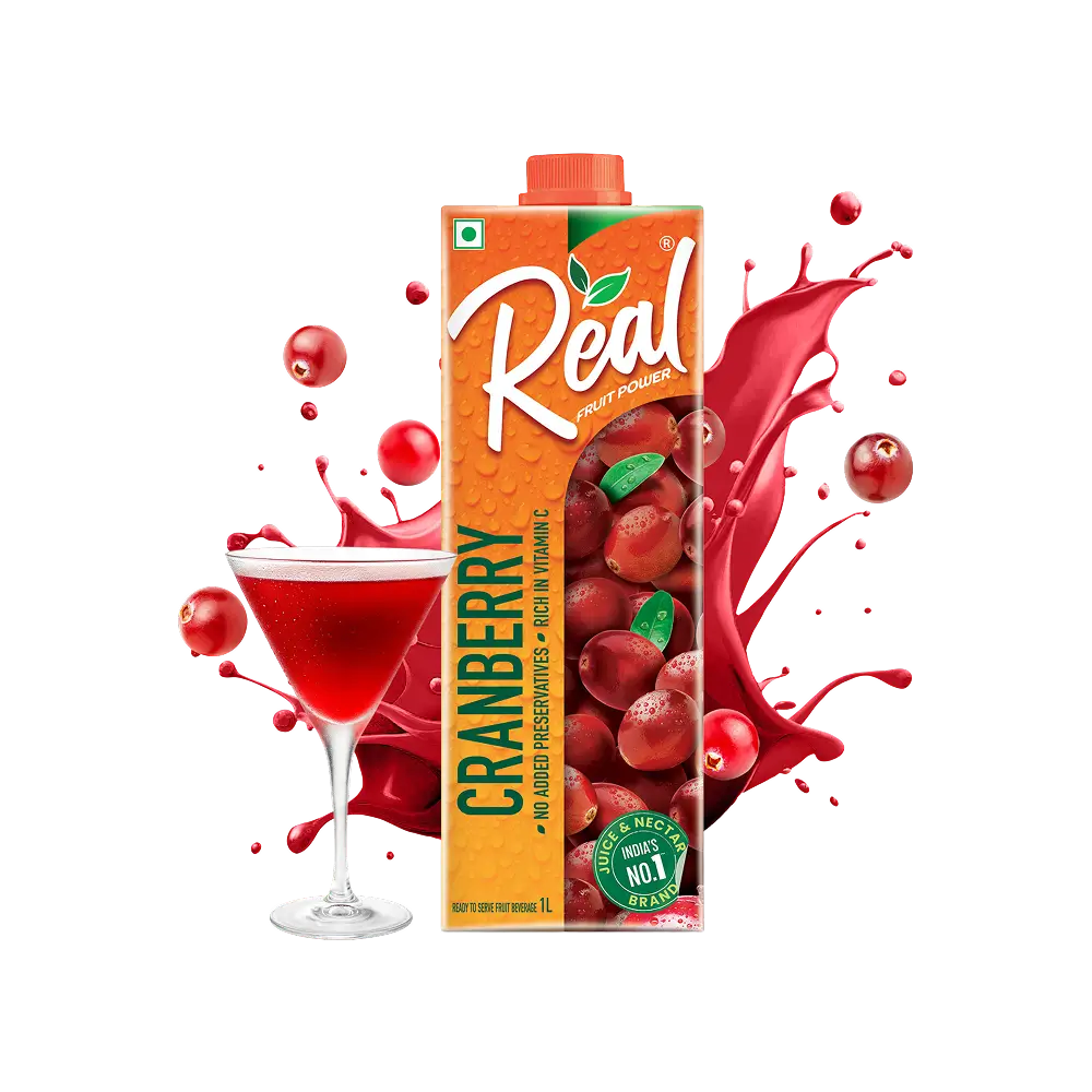 Real Fruit Power Cranberry Juice - 1l