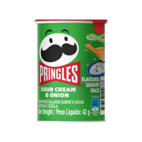Pringles Sour Cream & Onion Potato Chips - 42g