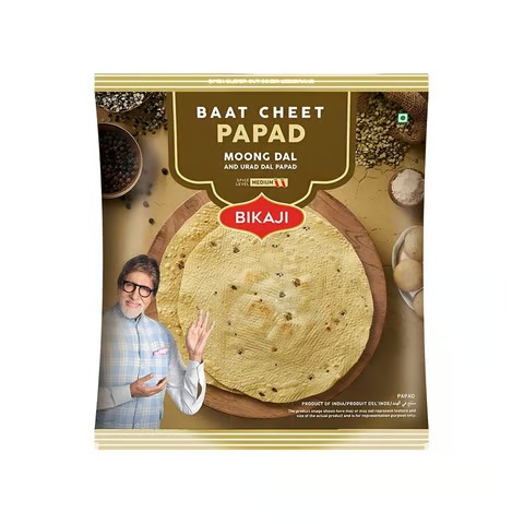 Bikaji Baat Cheet Moong and Urad Dal Papad - 300g