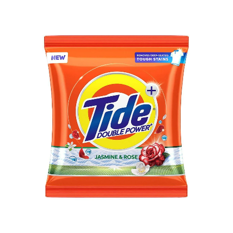 Tide Plus Double Power Washing Detergent Powder (Jasmine & Rose) - 1kg