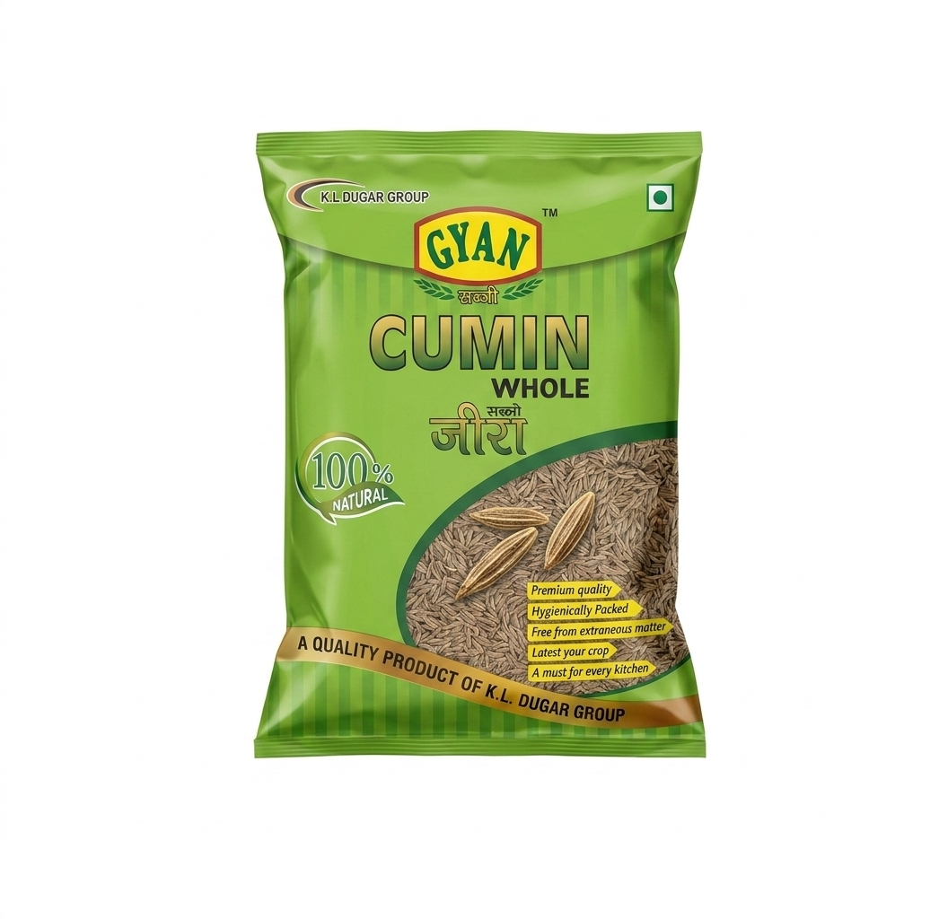 Gyan Cumin Whole (Jeera) - 1kg