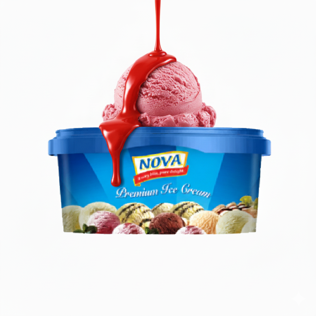 Nova Strawberry Ice Cream - 500ml
