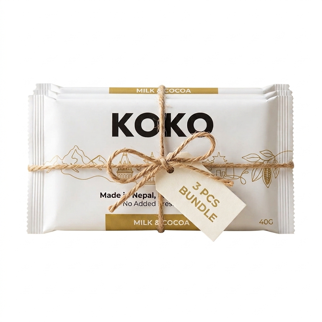 KOKO 70% Milk & Cocoa Chocolate (40gm) - 3pcs