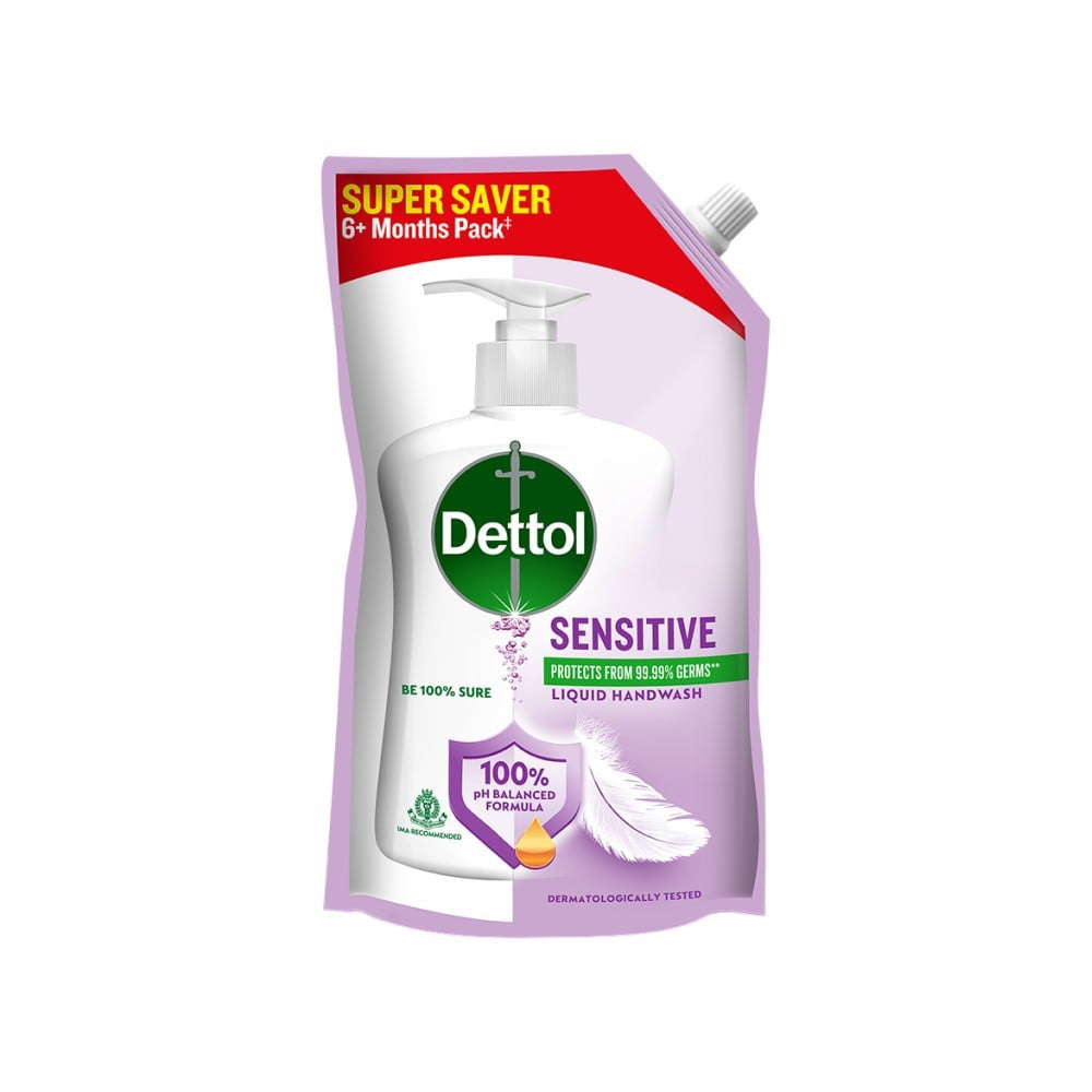 Dettol Sensitive Hand Wash Refill Pouch - 675ml