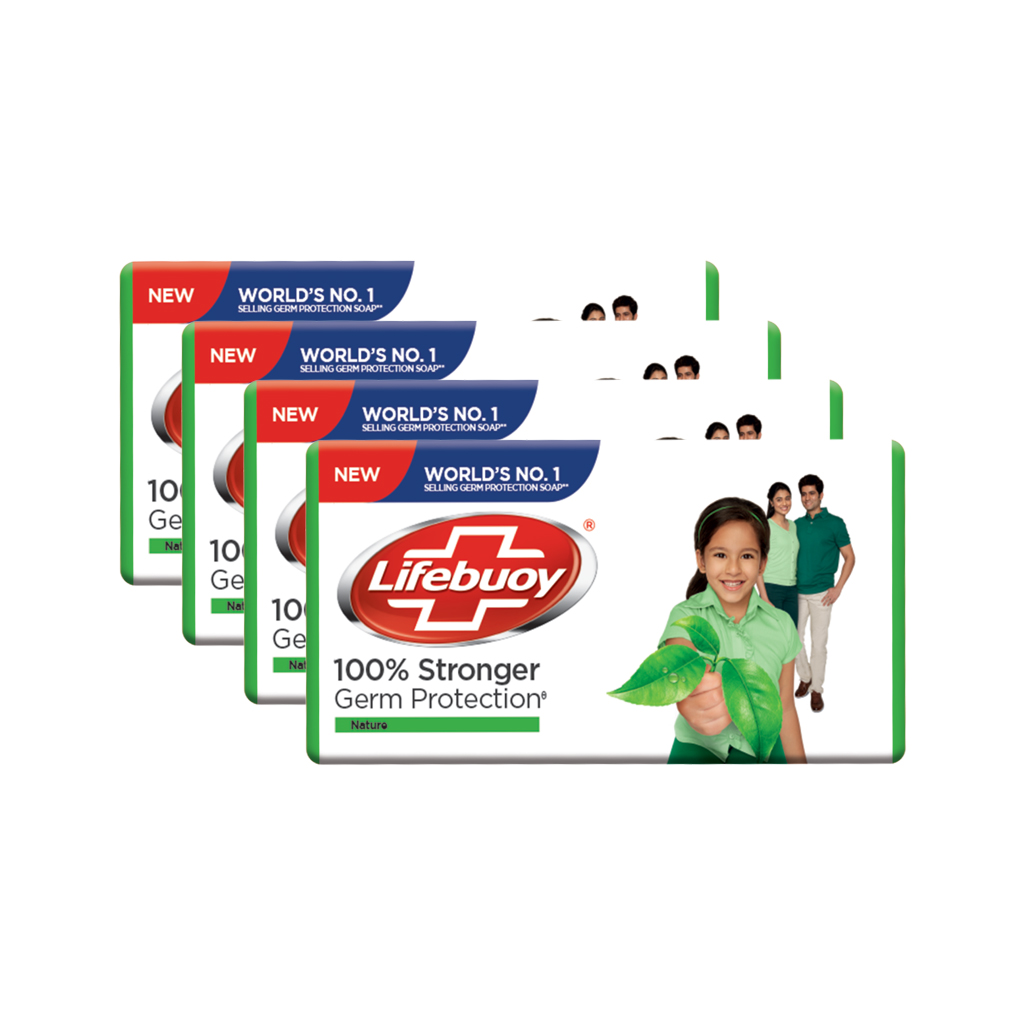 Lifebuoy Nature Soap Bar (100g) - 4pcs
