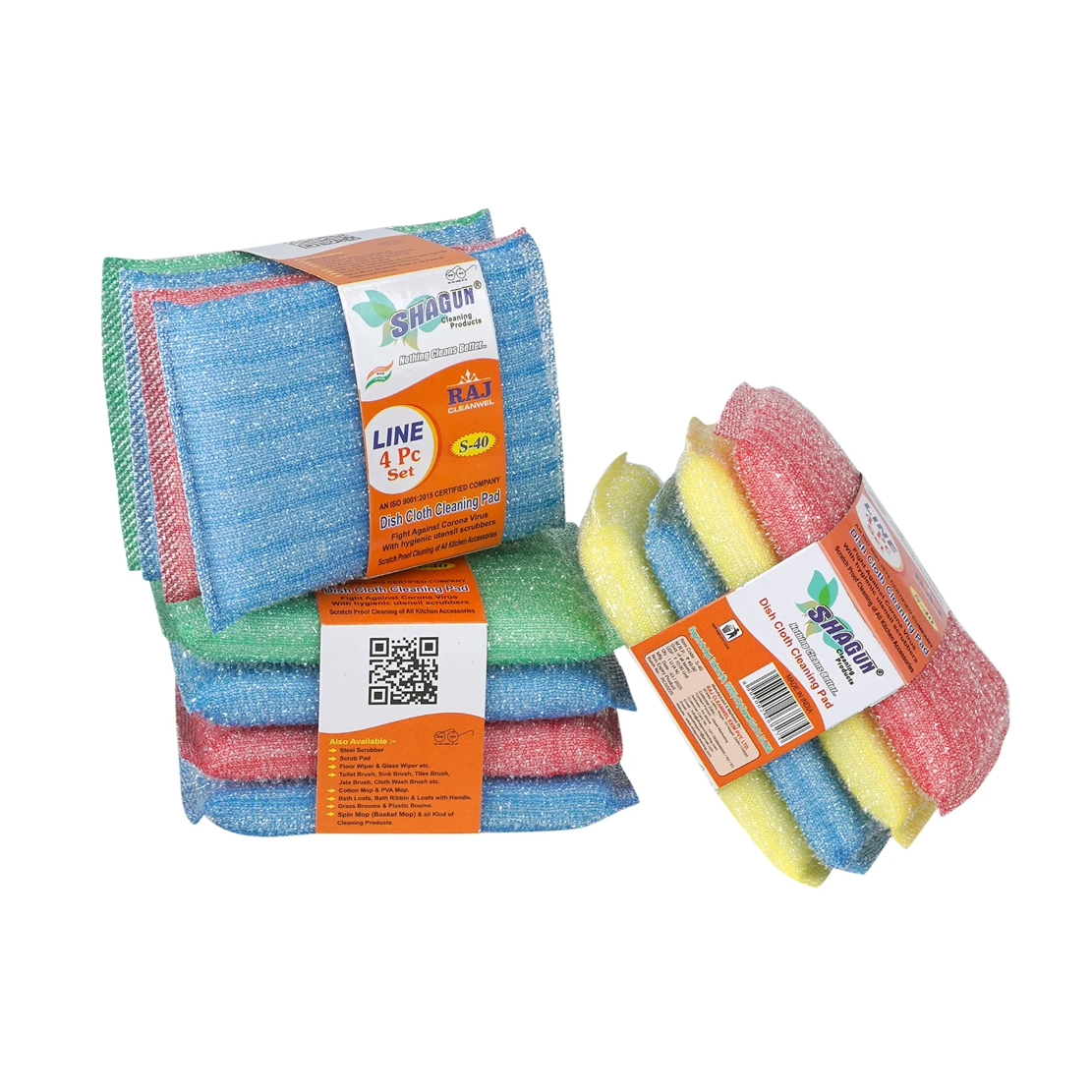Shagun Dish Cloth Cleaning Pad (Pack of 4) - 1Bundle