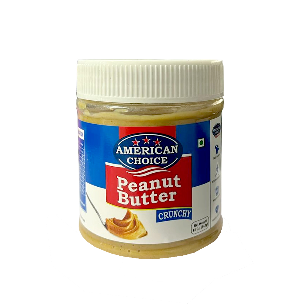 American Choice Peanut Butter Crunchy - 340g