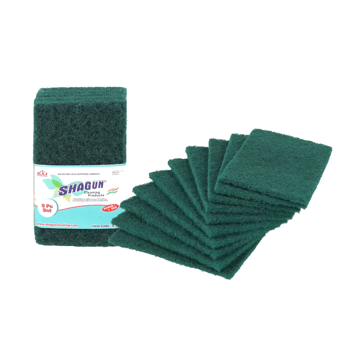 Shagun Green Scrubber Pad (Pack of 10) - 1Bundle