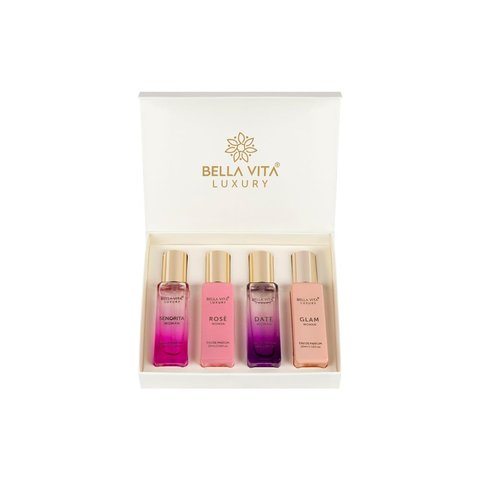 Bella Vita Organic Women's Luxury Perfume Gift Set (4x20 ml) - 1pack