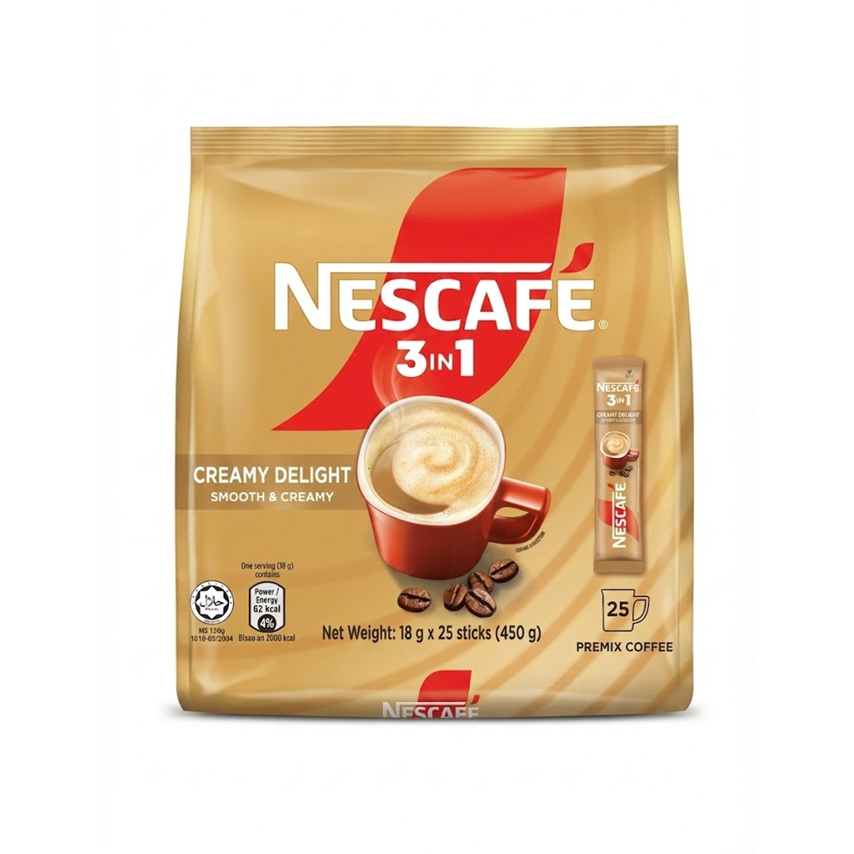 Nescafe 3in1 Creamy Delight (18gx25sticks) - 459g