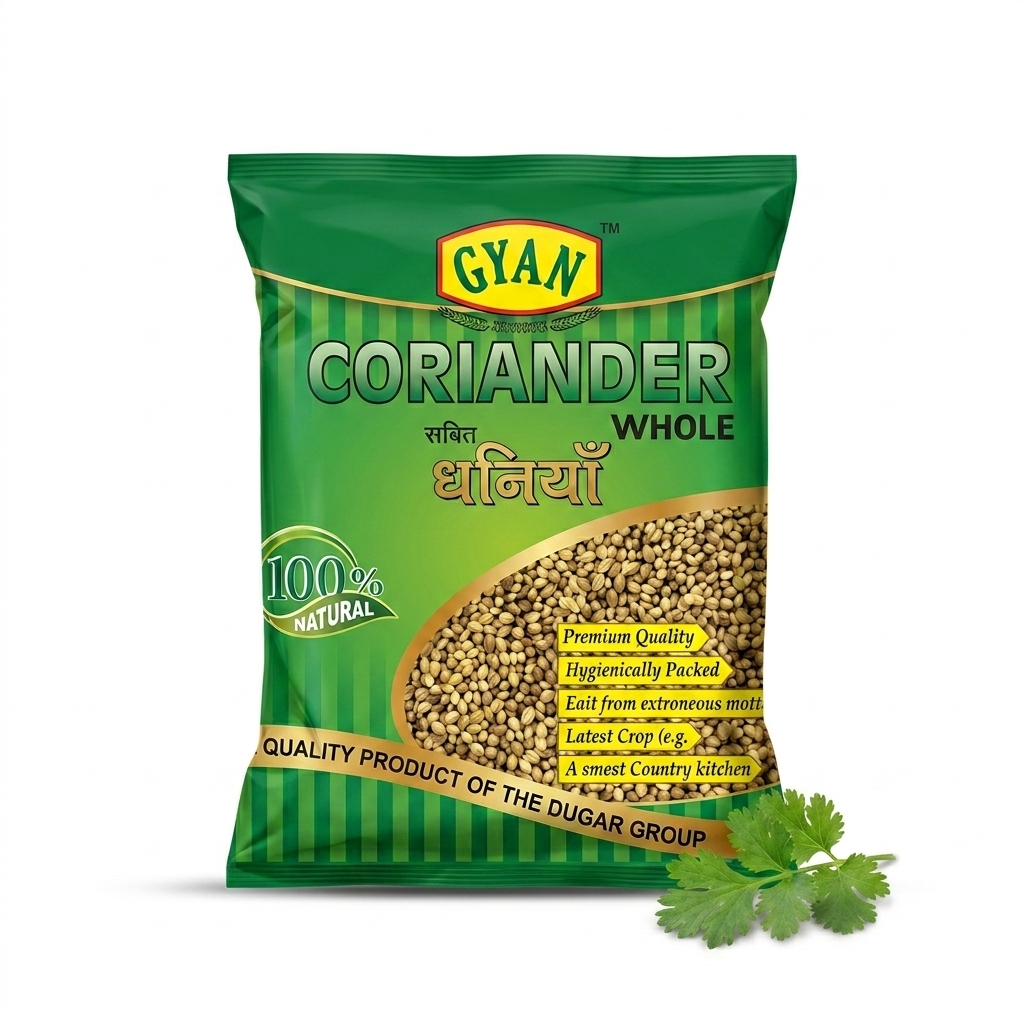 Gyan Coriander Whole (Dhaniya) - 400g