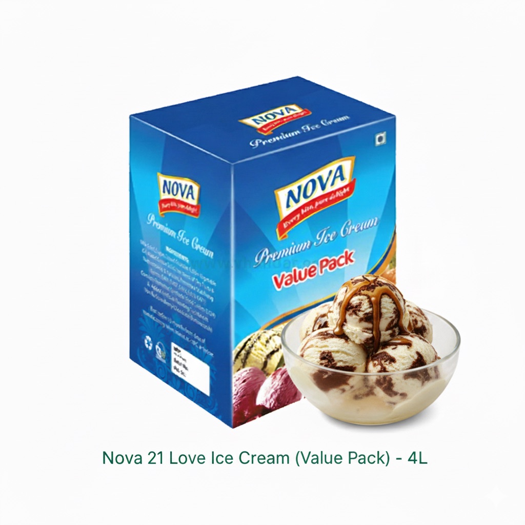 Nova 21 Love Ice Cream (Value Pack) - 4l