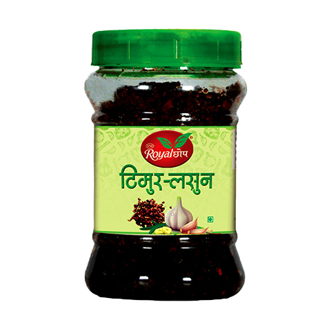 Royal Chhop (Royal छोप) Timmur Lasun Chhop Pickles - 500g