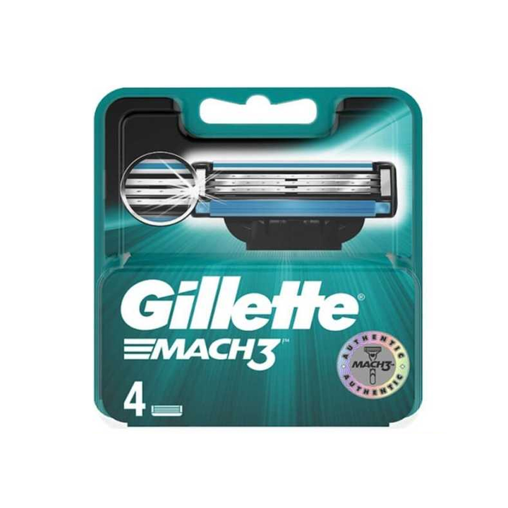 Gillette Mach 3 Men's Razor Blades - 8 Cartridge Refills - 8pcs