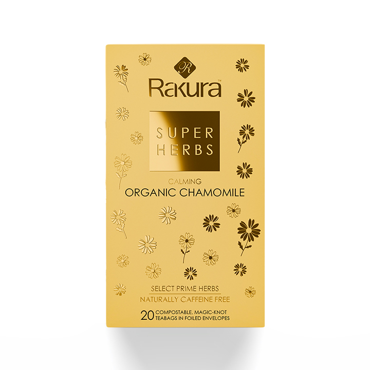 Rakura Super Herbs Calming Organic Chamomile Grean Tea (20Tea Bag) - 20g