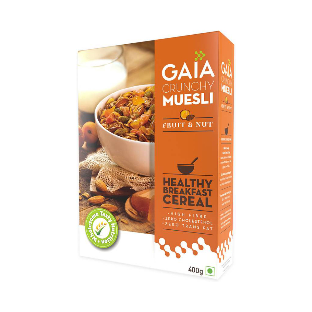 Gaia Crunchy Muesli Fruit and Nuts - 400g