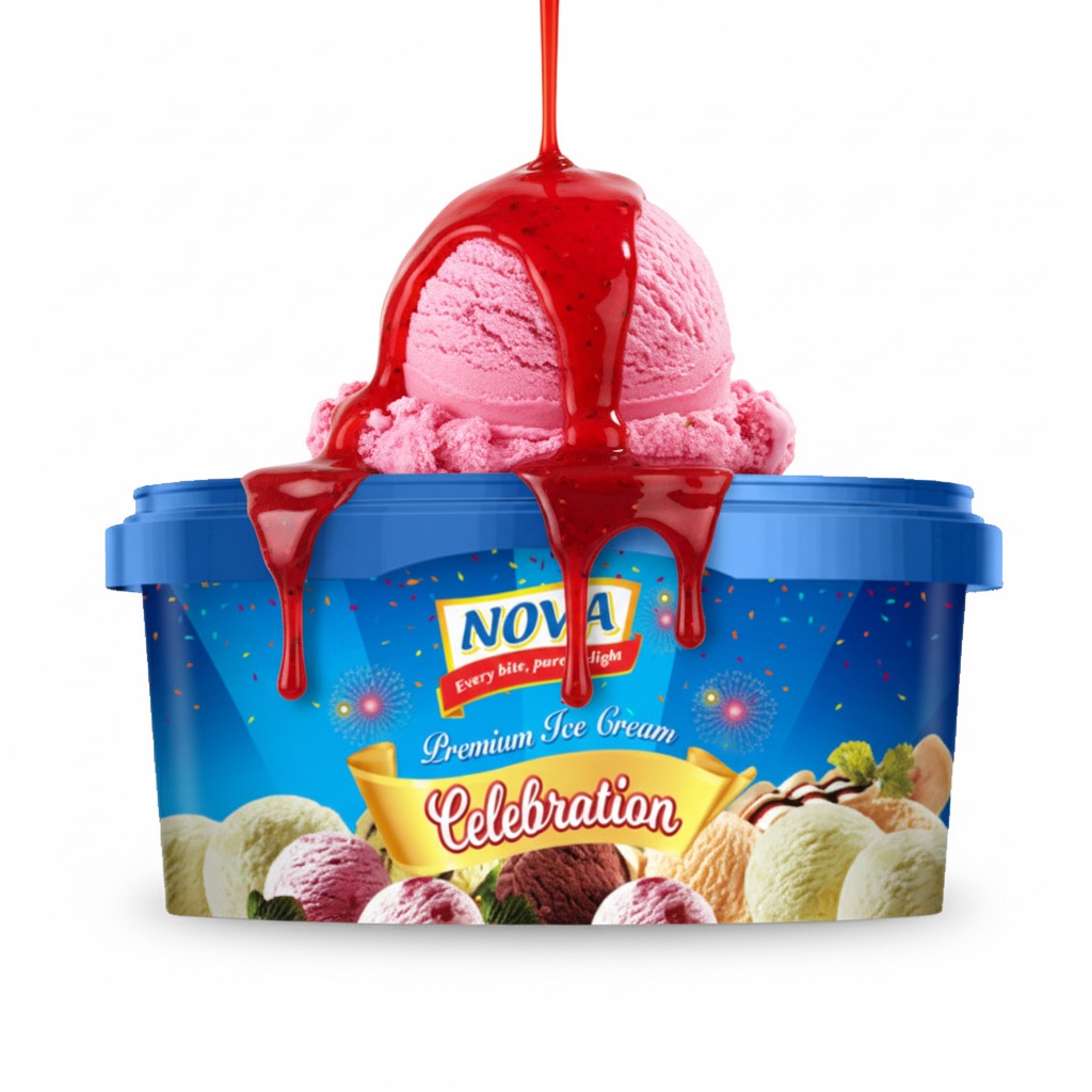 Nova Strawberry Ice Cream - 1000ml