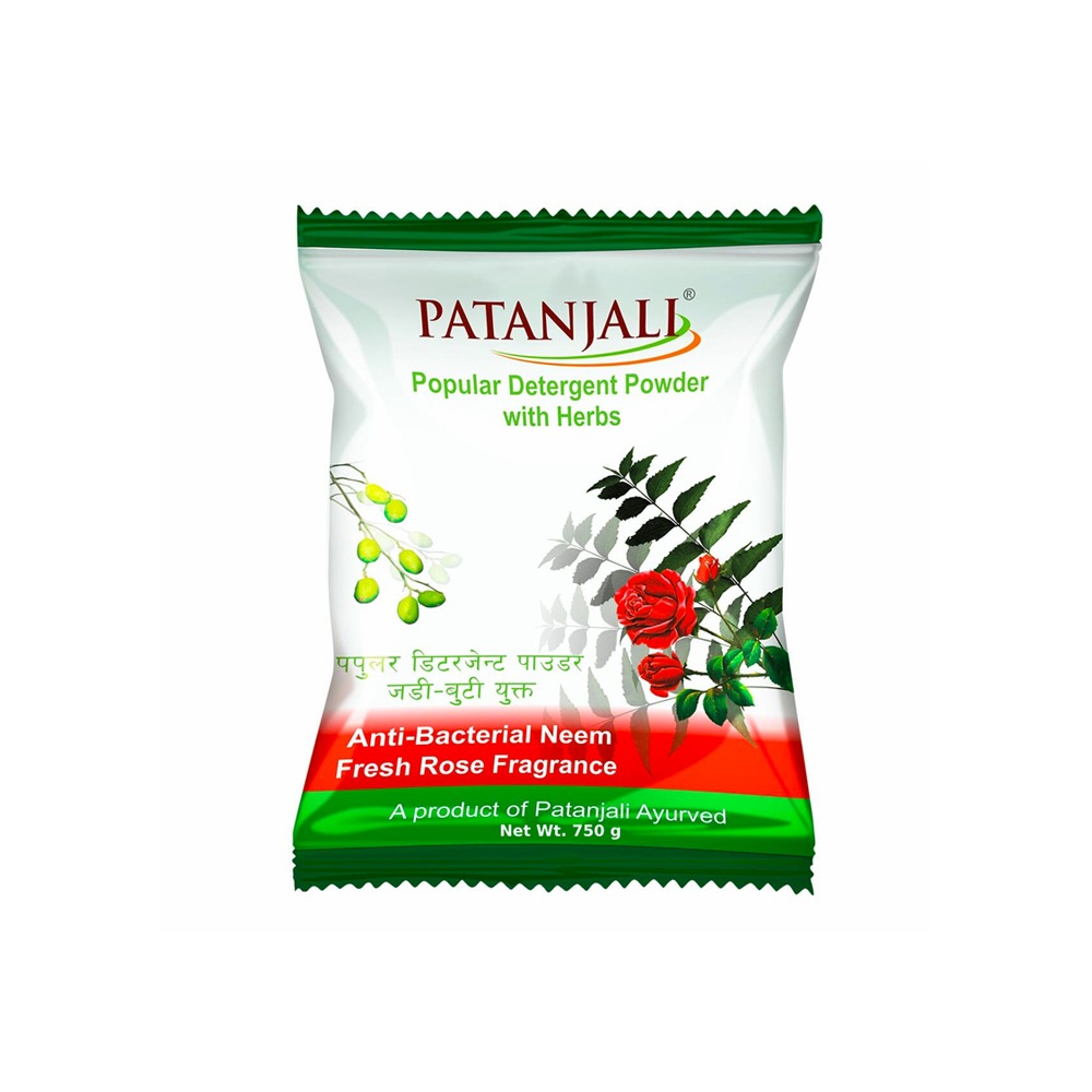 Patanjali Popular Detergent Powder (750gm) - 1pcs