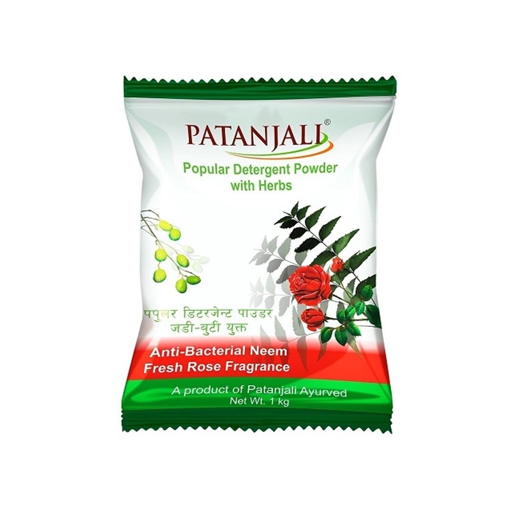Patanjali Popular Detergent Powder (1kg) - 1pcs
