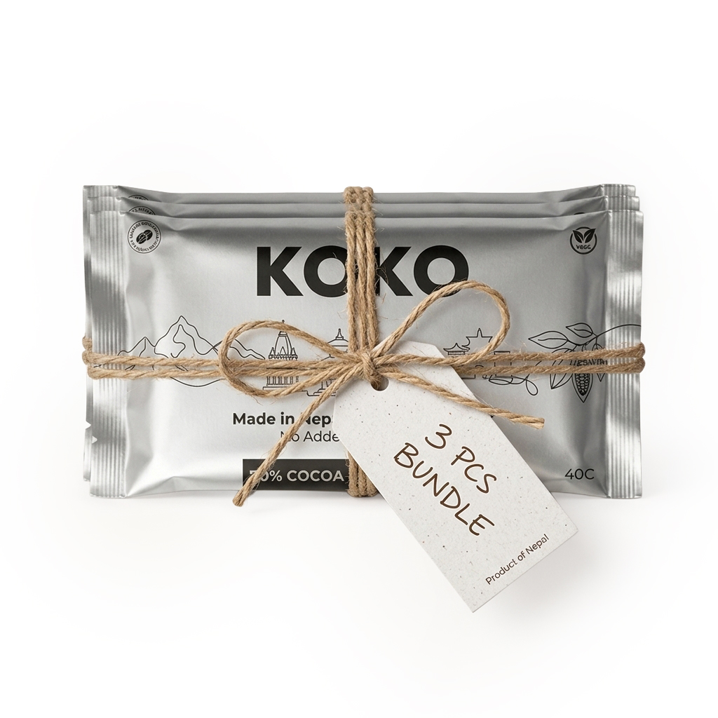 KOKO 70% Cocoa Sugar Free Chocolate (40gm) - 3pcs
