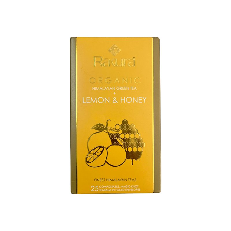 Rakura Organic Lemon & Honey Himalayan Green Tea - 25Bags