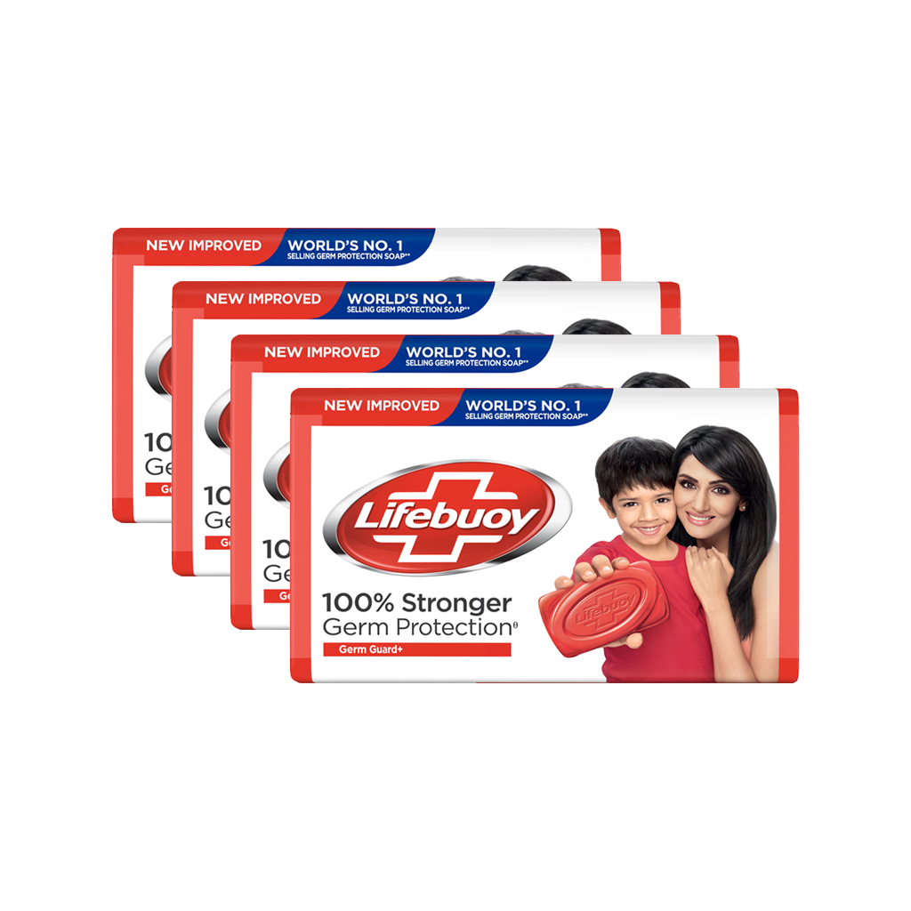 Lifebuoy Germ Guard Plus Soap Bar (100g) - 4pcs