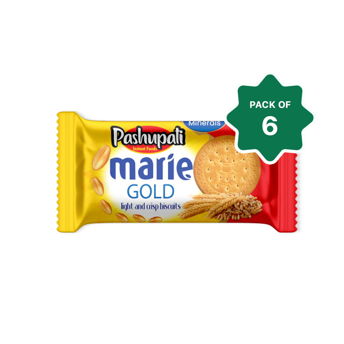 Pashupati Marie Gold Biscuits - 6pcs