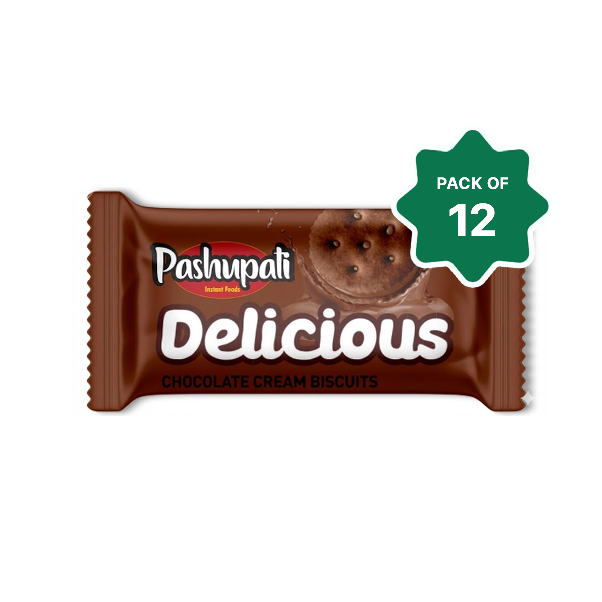 Pashupati Delicious Chocolate Cream Biscuits - 12pcs