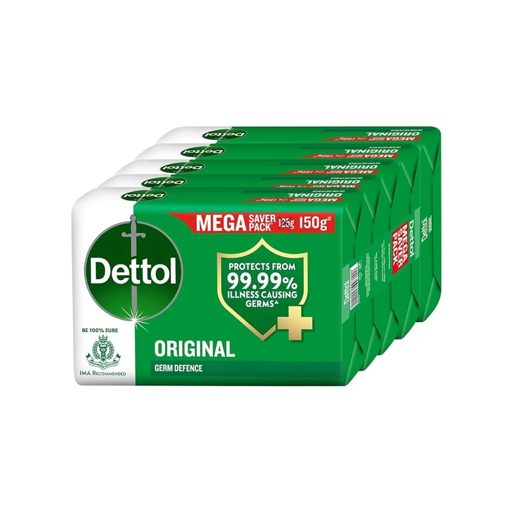 Dettol Soap Original (150gm) - 5pcs