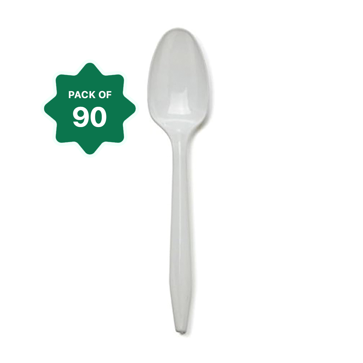 Disposable Plastic Spoon (Chamcha) - 90pcs