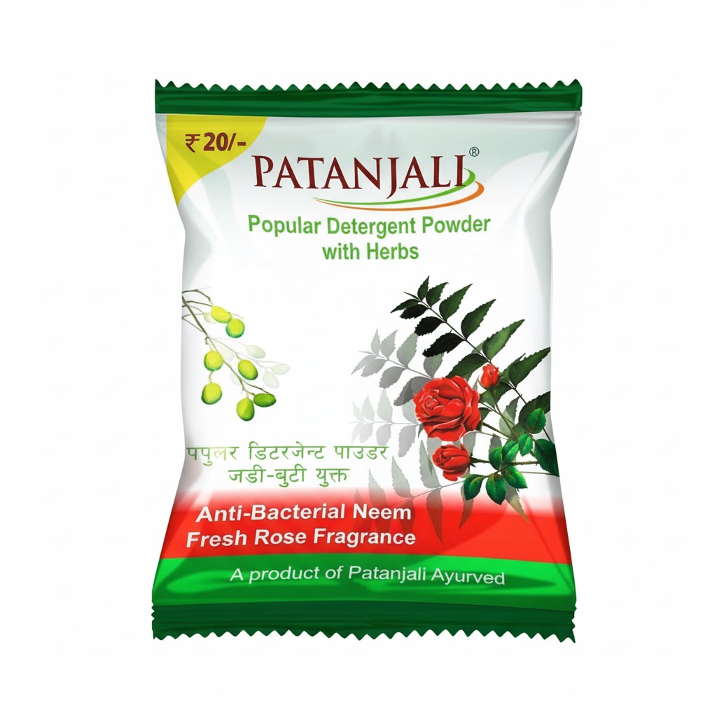 Patanjali Popular Detergent Powder (150gm) - 1pcs
