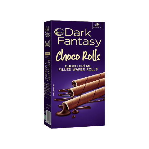 Sunfeast Dark Fantasy Chocc Rolls Choco Creme Filled Wafer Rolls - 120g