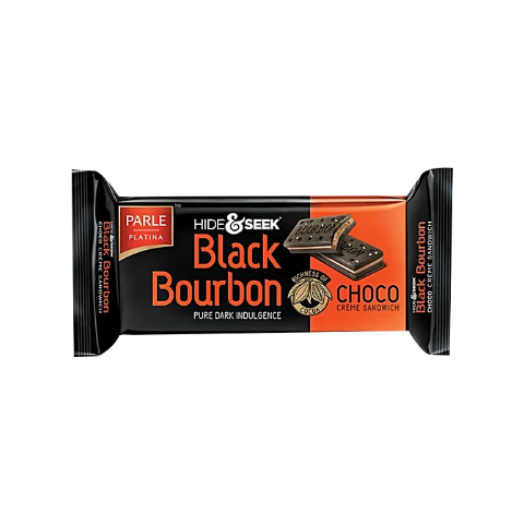 Parle Platina Hide & Seek Black Bourbon Choco Creme Sandwich Biscuits - 100g