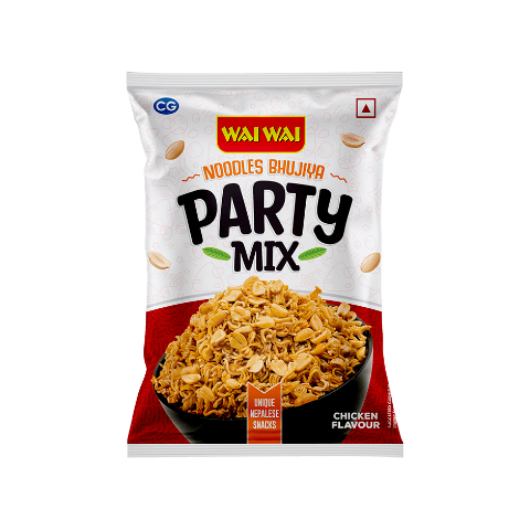 Wai Wai Party Mix Noodles Bhujiya Chicken Flavour - 200g