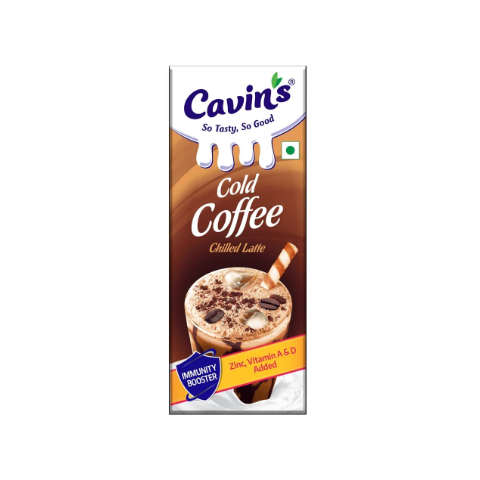 Cavins Milk Shake Cold Coffee Chilled Latte - 170ml