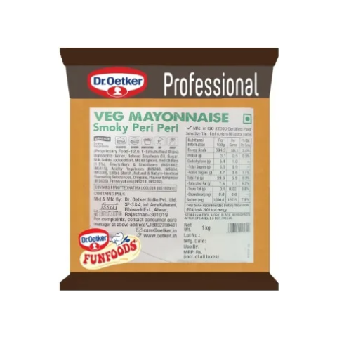 Veg Mayonnaise Smoky Peri Peri - 1kg