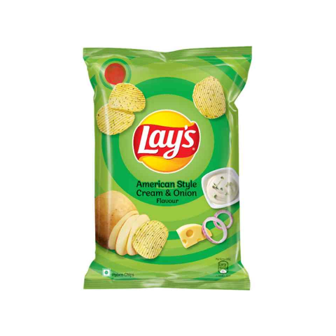 Lay's American Style Cream & Onion Potato Chips - 74g