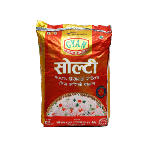 Gyan Soaltee Jeera Masino Rice - 25kg